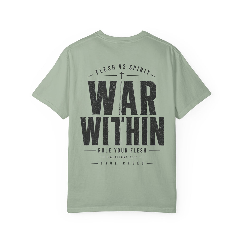Galatians 5:17 Streetwear Tee | Flesh vs Spirit | Christian Discipline Design | Christian Streetwear