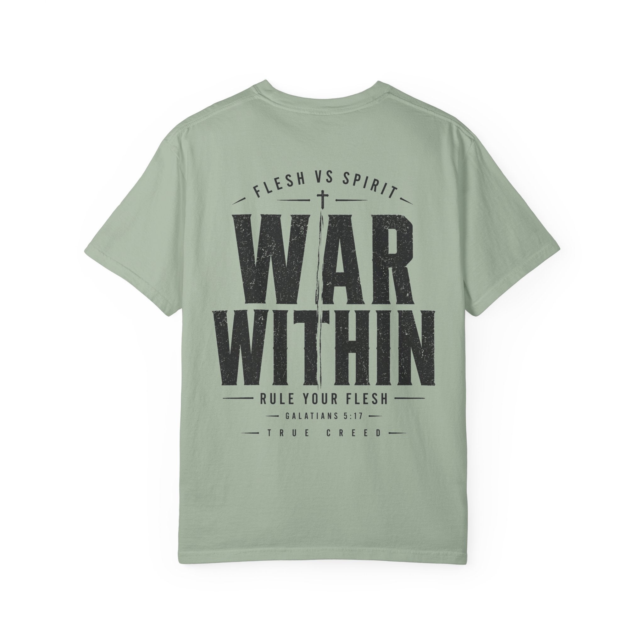 Galatians 5:17 Streetwear Tee | Flesh vs Spirit | Christian Discipline Design | Christian Streetwear