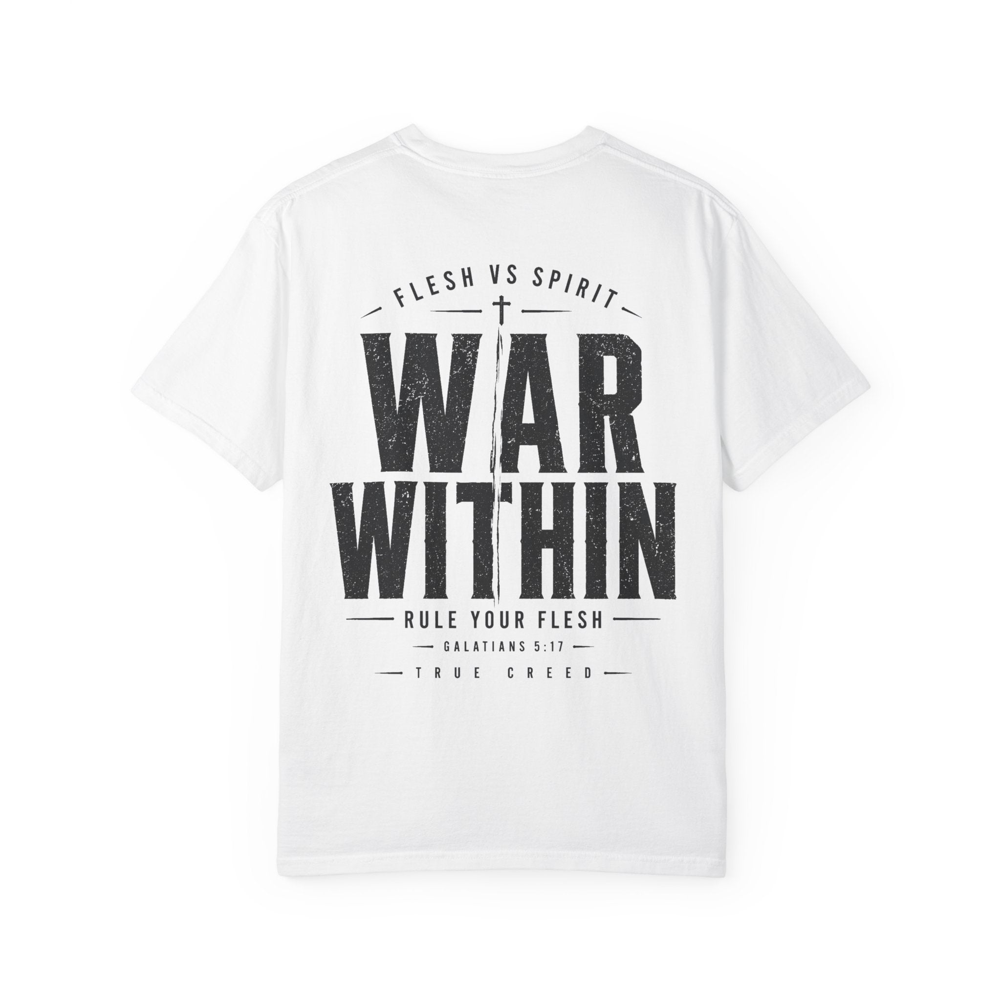 Galatians 5:17 Streetwear Tee | Flesh vs Spirit | Christian Discipline Design | Christian Streetwear