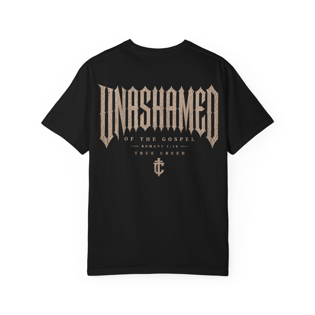 Unashamed Christian Streetwear Tee | Cotton Masculine Faith Apparel