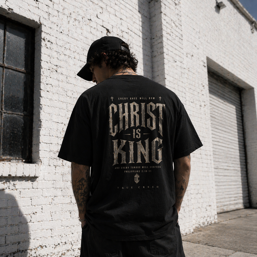 Christ Is King Streetwear shirt | Religious Christian Faith Tee