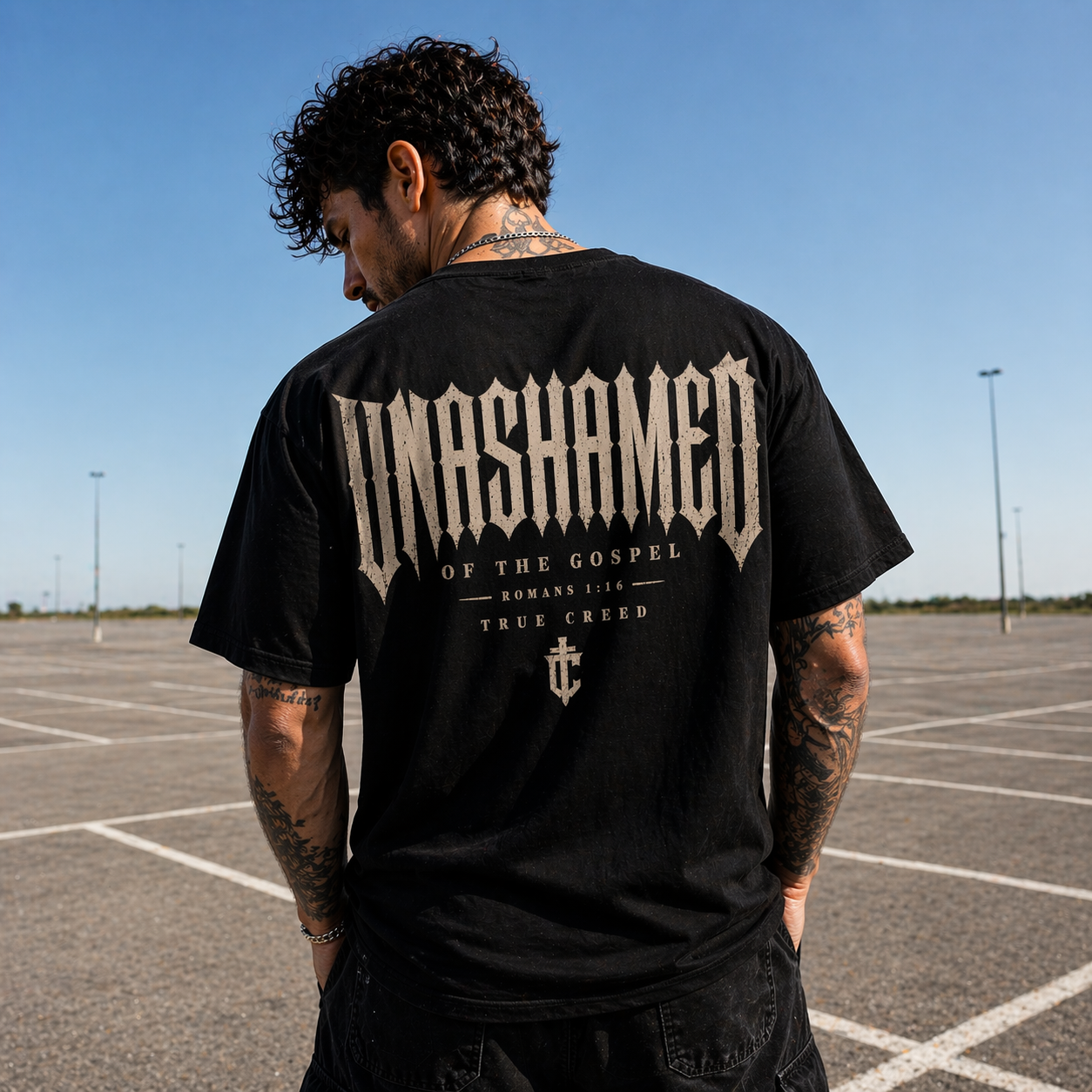 Unashamed Christian Streetwear Tee | Cotton Masculine Faith Apparel