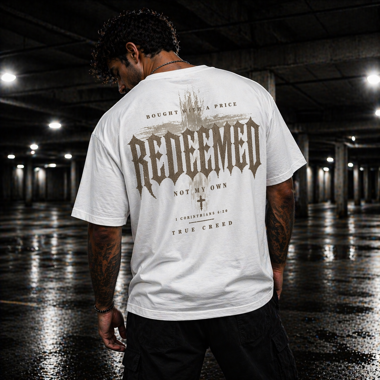 Redeemed Cross Streetwear 1 Corinthians 6:20 | True Creed Faith Cotton Streetwear