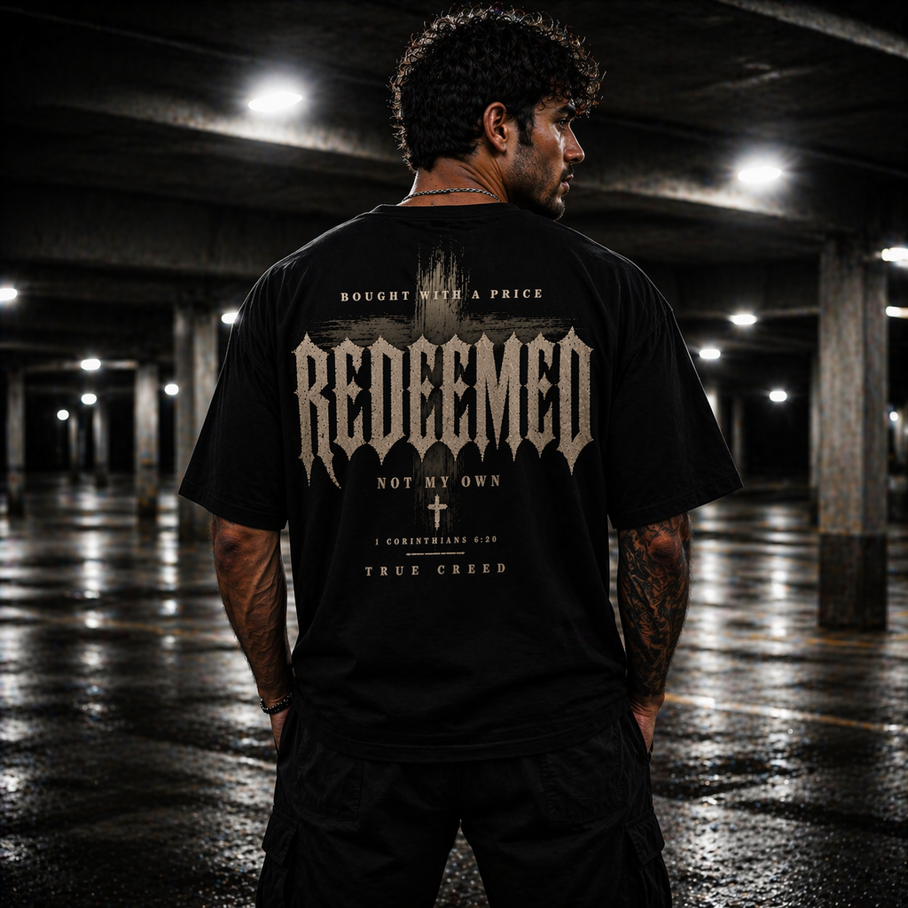 Redeemed Cross Streetwear 1 Corinthians 6:20 | True Creed Faith Cotton Streetwear
