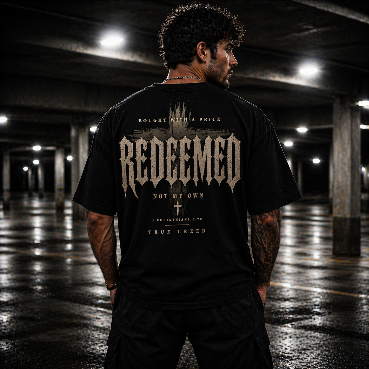 Redeemed Cross Streetwear 1 Corinthians 6:20 | True Creed Faith Cotton Streetwear