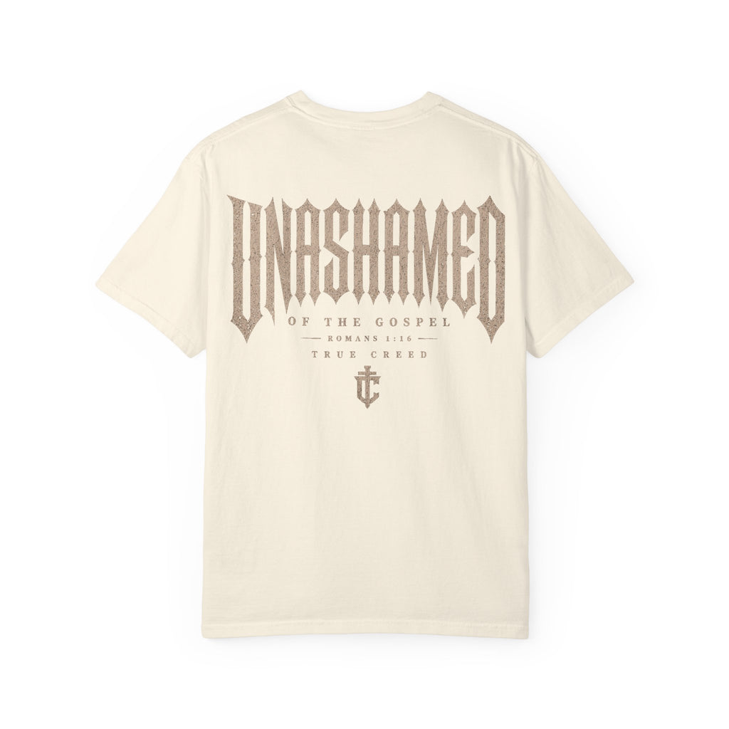 Unashamed Christian Streetwear Tee | Cotton Masculine Faith Apparel