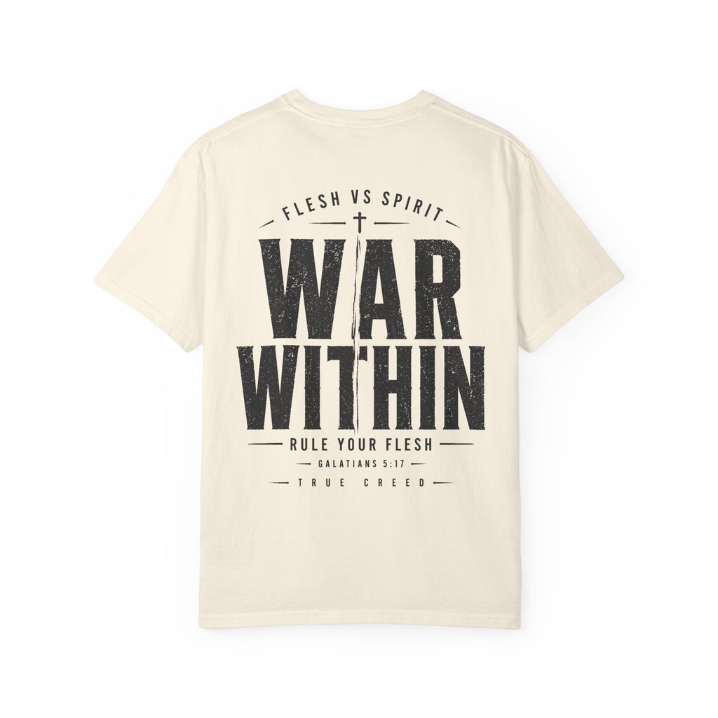 Galatians 5:17 Streetwear Tee | Flesh vs Spirit | Christian Discipline Design | Christian Streetwear