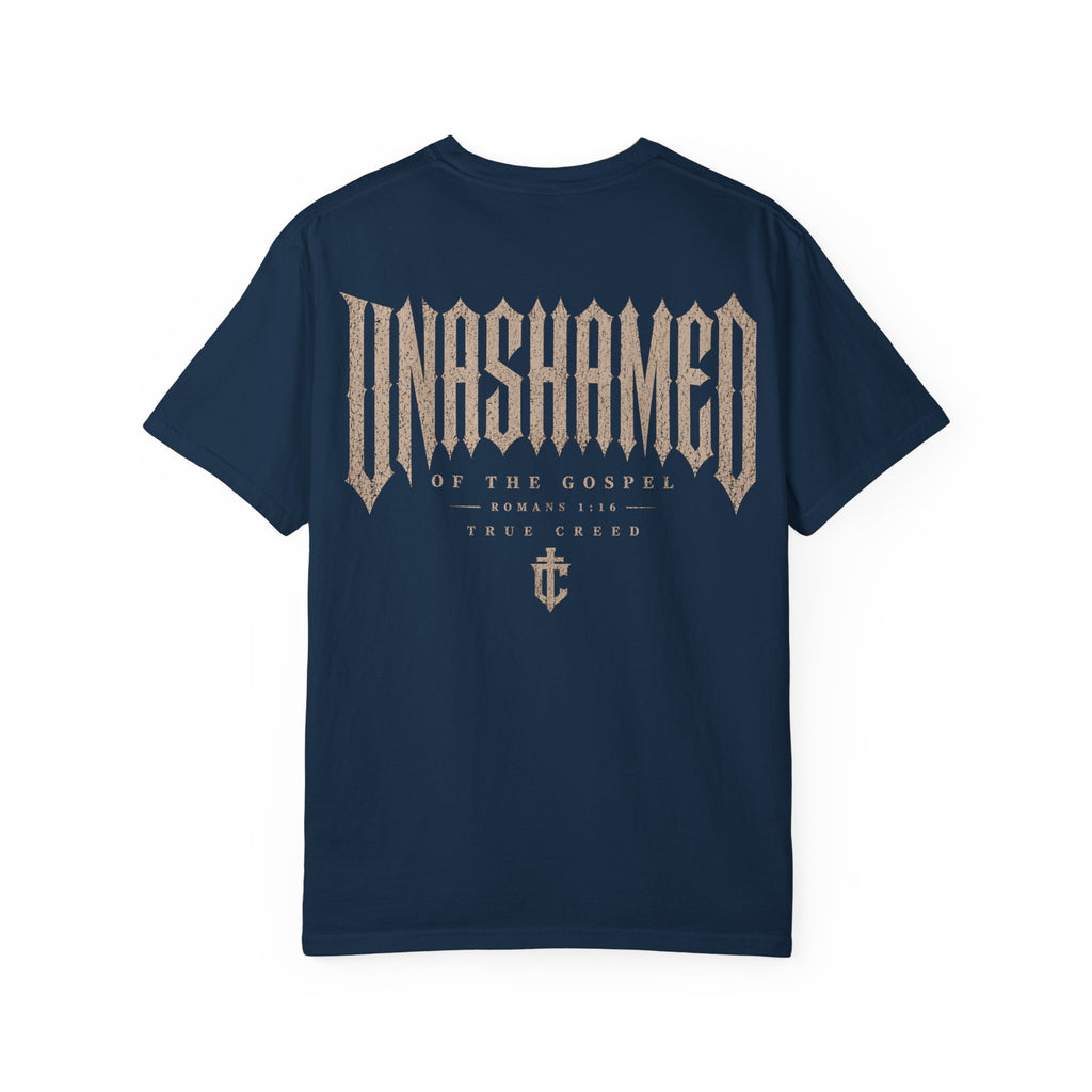Unashamed Christian Streetwear Tee | Cotton Masculine Faith Apparel