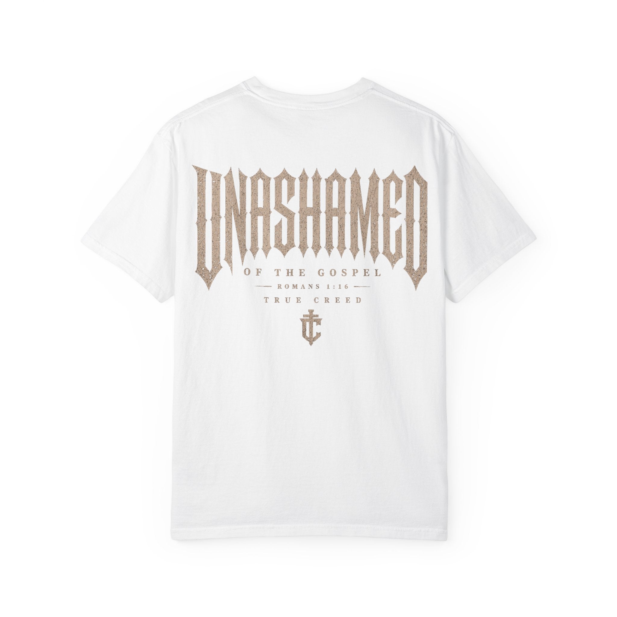 Unashamed Christian Streetwear Tee | Cotton Masculine Faith Apparel